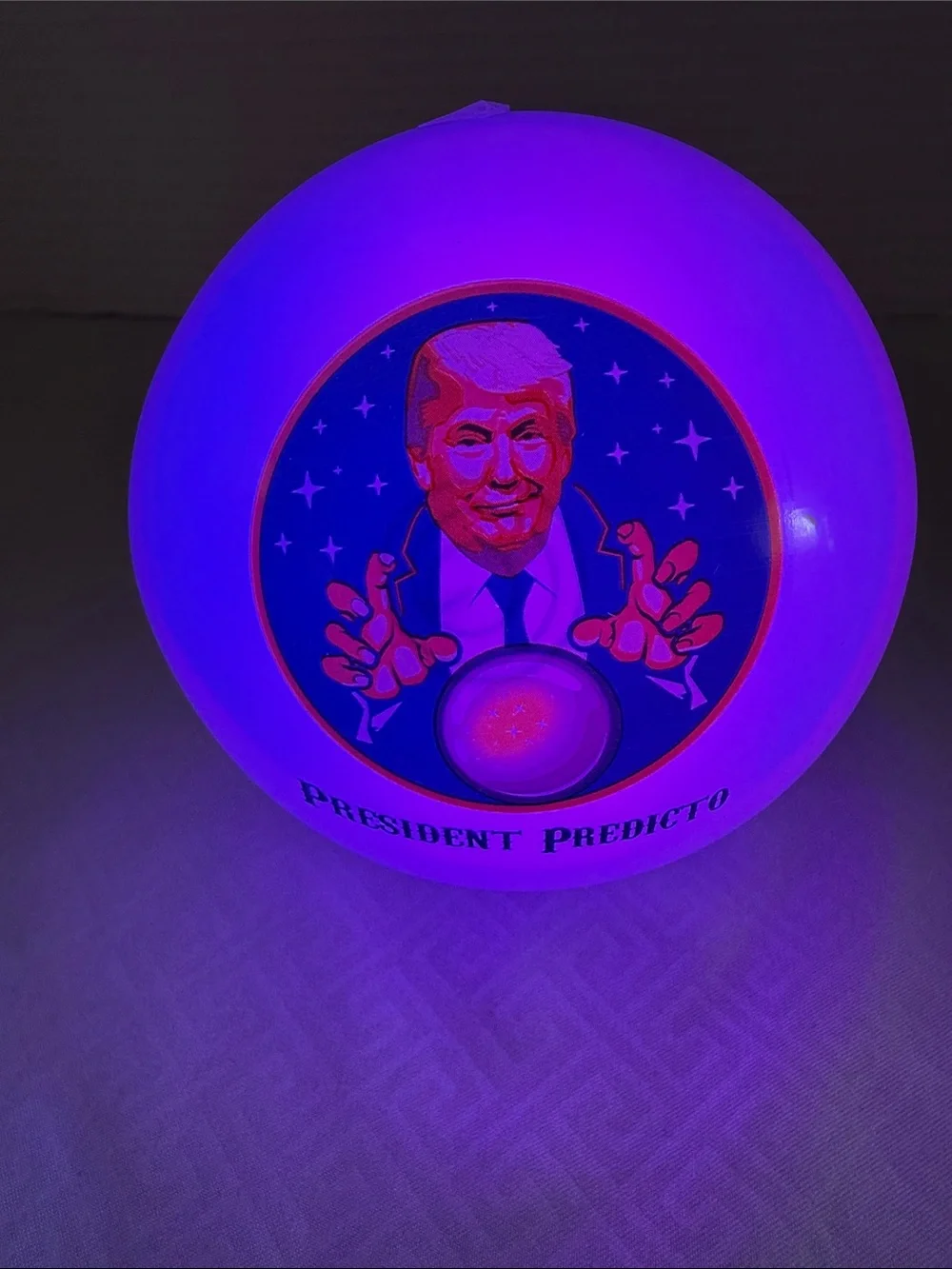 Talking President Predicto Fortune Teller Multicolor Light- Up Sounds Party Ball